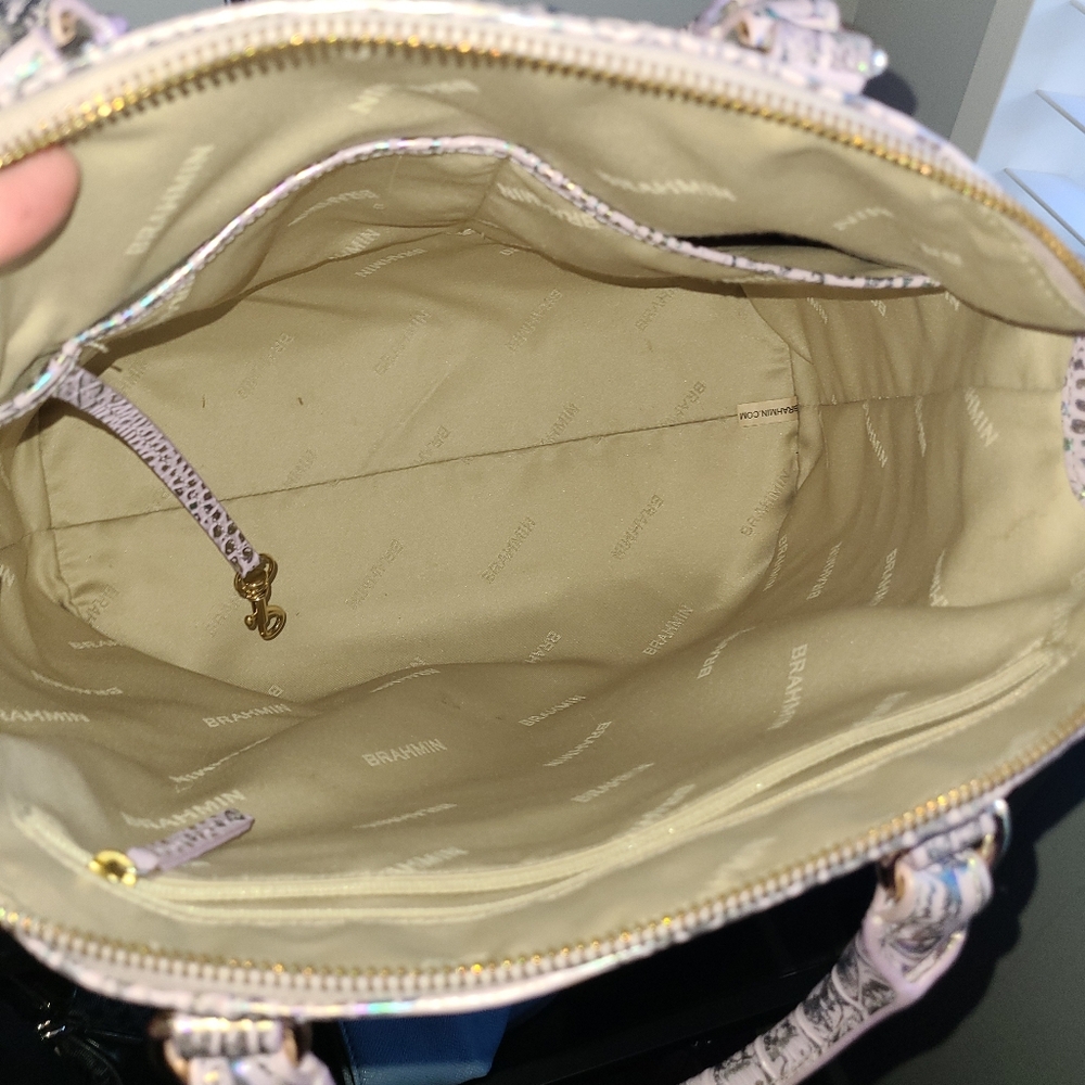 NWT Brahmin Large Duxbury Violet Wonderland w matching NWT Ady & Lennon Wallets - Picture 11 of 12
